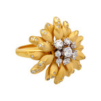 Annamaria Cammilli Xenia 18k Yellow Gold Diamond Ring // Ring Size: 7.25