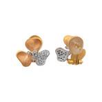 Anna Maria Cammilli Setamoving 18k Rose Gold + 18k White Gold Diamond Earrings