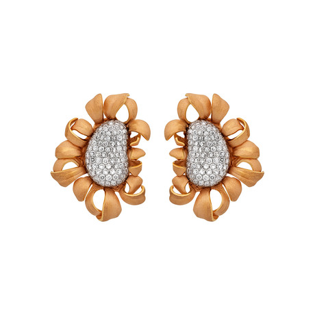 Annamaria Cammilli Mirage 18k Two-Tone Gold Diamond Earrings
