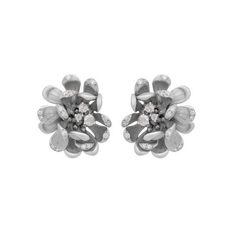 Annamaria Cammilli Fire Works 18k White Gold Diamond Earrings