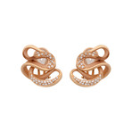 Annamaria Cammilli Onda 18k Rose Gold Diamond Earrings