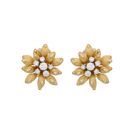 Annamaria Cammilli Xenia 18k Yellow Gold Diamond Earrings