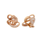 Annamaria Cammilli Onda 18k Rose Gold Diamond Earrings