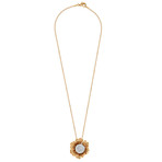 Anna Maria Cammilli Lirika 18k Rose Gold Diamond Pendant // Chain: 16"