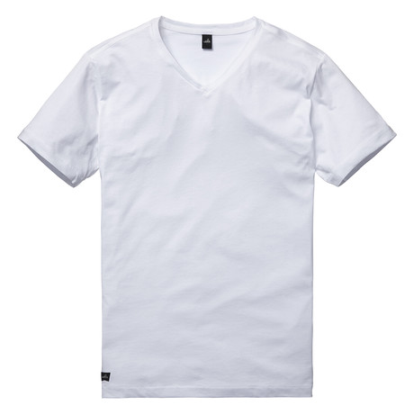Harvey High V Neck T-Shirt // Retro White (S)