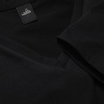 Harvey High V Neck T-Shirt // Matt Black (XL)