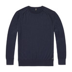 Cross Egyptian Cotton Sweater // Navy Blue (L)