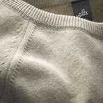 Cross Egyptian Cotton Sweater // Sand (2XL)
