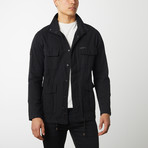Cotton Canvas Field Jacket // Black (2XL)