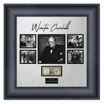 Signed + Framed Currency Collage // Winston Churchill