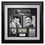 Signed + Framed Currency Collage // Nikola Tesla