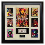Signed + Framed Currency Collage // Jimi Hendrix