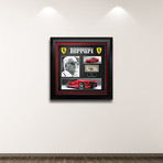 Signed + Framed Currency Collage // Enzo Ferrari