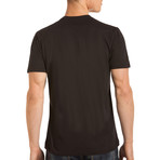 Drake Short Sleeve V-Neck T-Shirt // Black (L)