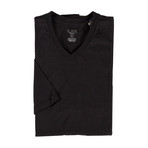 Drake Short Sleeve V-Neck T-Shirt // Black (S)