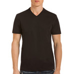 Drake Short Sleeve V-Neck T-Shirt // Black (2XL)