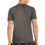 Drake Short Sleeve V-Neck T-Shirt // Gray (L)