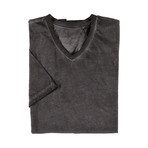 Drake Short Sleeve V-Neck T-Shirt // Gray (M)