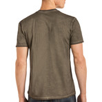 Drake Short Sleeve V-Neck T-Shirt // Green (L)