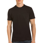 Drake Short Sleeve Crew NeckPocket T-Shirt // Black (L)