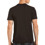 Drake Short Sleeve Crew NeckPocket T-Shirt // Black (M)