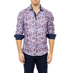 Nick Button-Up Button-Up Shirt // Purple (L)