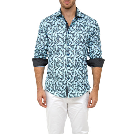 Logan Button-Up Shirt // Turquoise (XS)