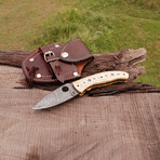 Damascus Folding Knife // 2678