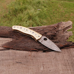 Damascus Folding Knife // 2678