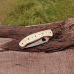 Damascus Folding Knife // 2678