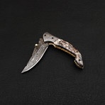 Damascus Folding Knife // 2682