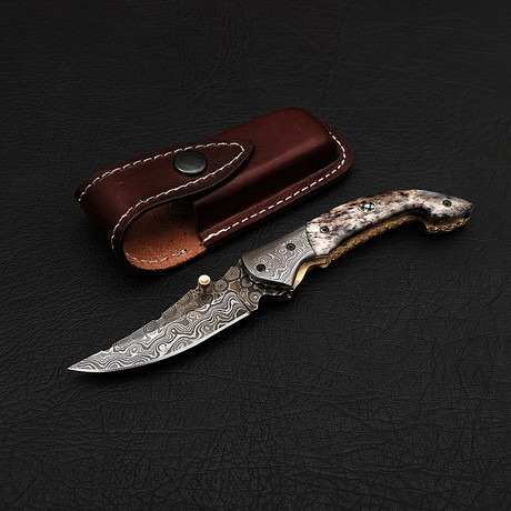 Damascus Folding Knife // 2682