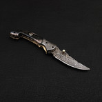 Damascus Folding Knife // 2682