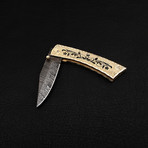 Damascus Folding Knife // 2683