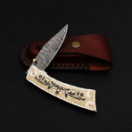 Damascus Folding Knife // 2683