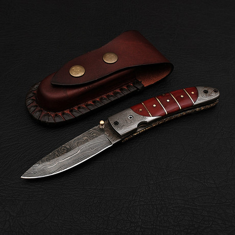 Damascus Folding Knife // 2684