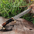 Damascus Bowie Knife // BK00187