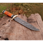 Damascus Bowie Knife // BK0214