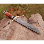 Damascus Bowie Knife // BK0214