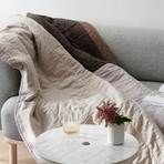 Purple Rain Throw Quilt