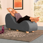 Yoga Chaise // Maple Feet // Pewter
