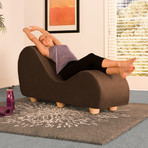 Yoga Chaise // Maple Feet // Java