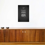 Hugo Drax (Moonraker) Amusing Death Quote // Mark Rogan (26"W x 18"H x 0.75"D)