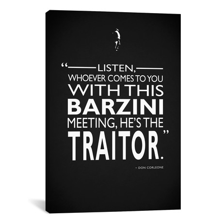 Godfather - Barzini Traitor // Mark Rogan (26"W x 18"H x 0.75"D)