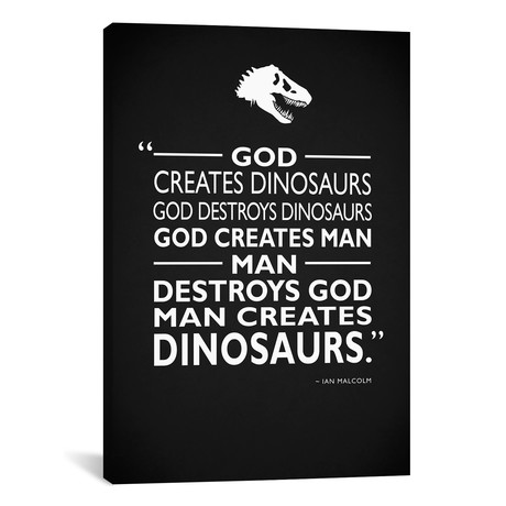 Jurassic Park - Creates // Mark Rogan (26"W x 18"H x 0.75"D)