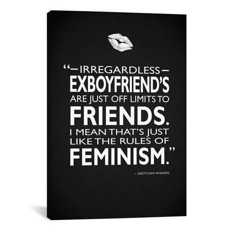 Mean Girls - Rules Of Feminism // Mark Rogan (26"W x 18"H x 0.75"D)
