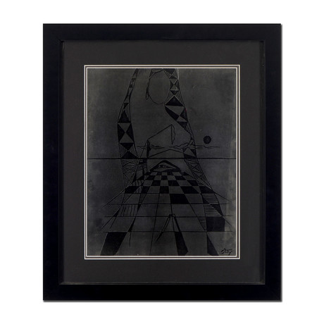 Untitled Mixed Media Linocut 21