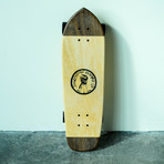 Vintage Cruiser Skateboard // Two Tone // Maple + Walnut