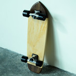 Vintage Cruiser Skateboard // Two Tone // Maple + Walnut