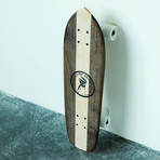 Vintage Cruiser Skateboard // Vertical Stripe // Walnut + Maple